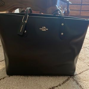 Black COACH tote bag